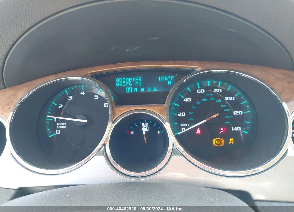 2012 BUICK ENCLAVE CONVENIENCE VIN: 5GAKRBED7CJ278626