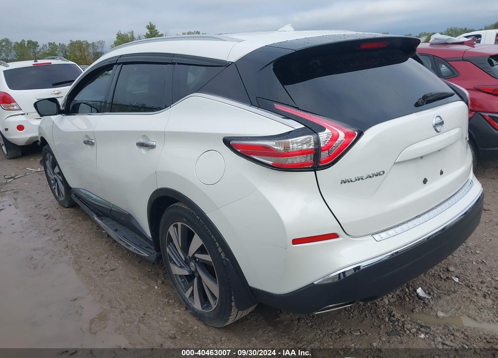 2015 NISSAN MURANO PLATINUM VIN: 5N1AZ2MH1FN209079