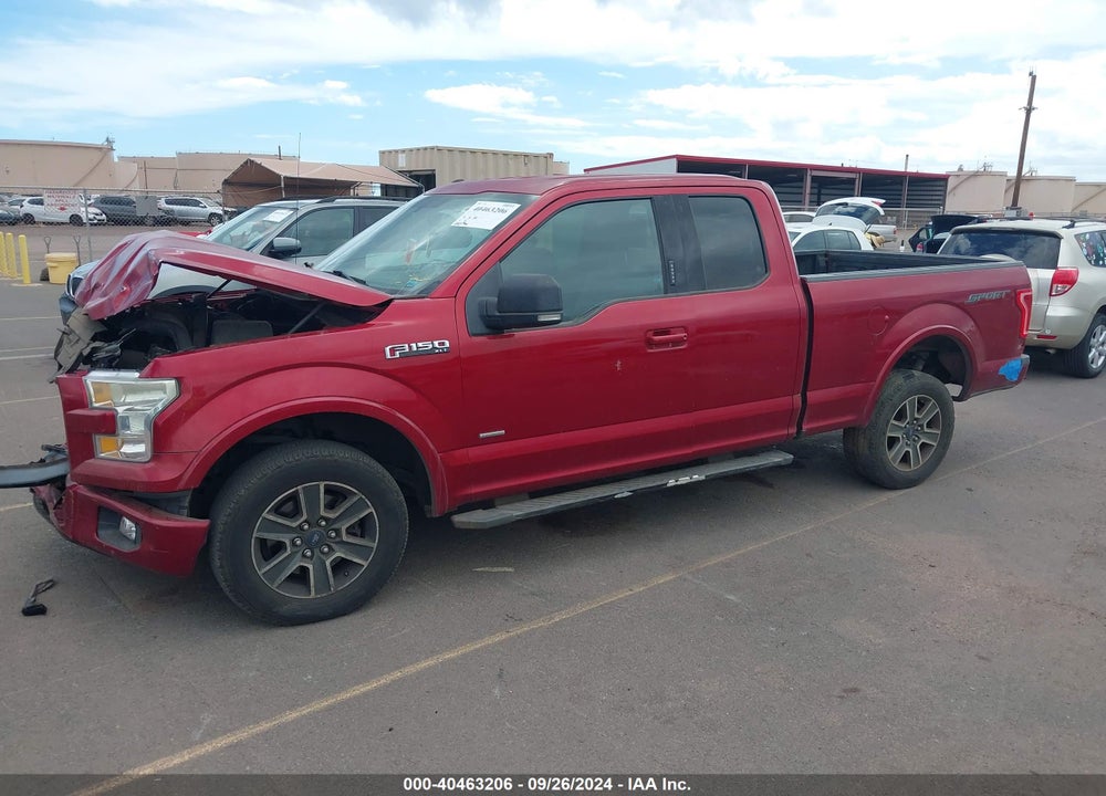 2016 FORD F150 SUPER CAB VIN: 1FTEX1CP6GKD89516