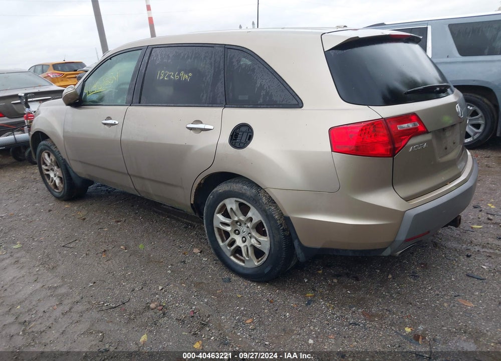 2007 ACURA MDX TECHNOLOGY PACKAGE VIN: 2HNYD28467H544299