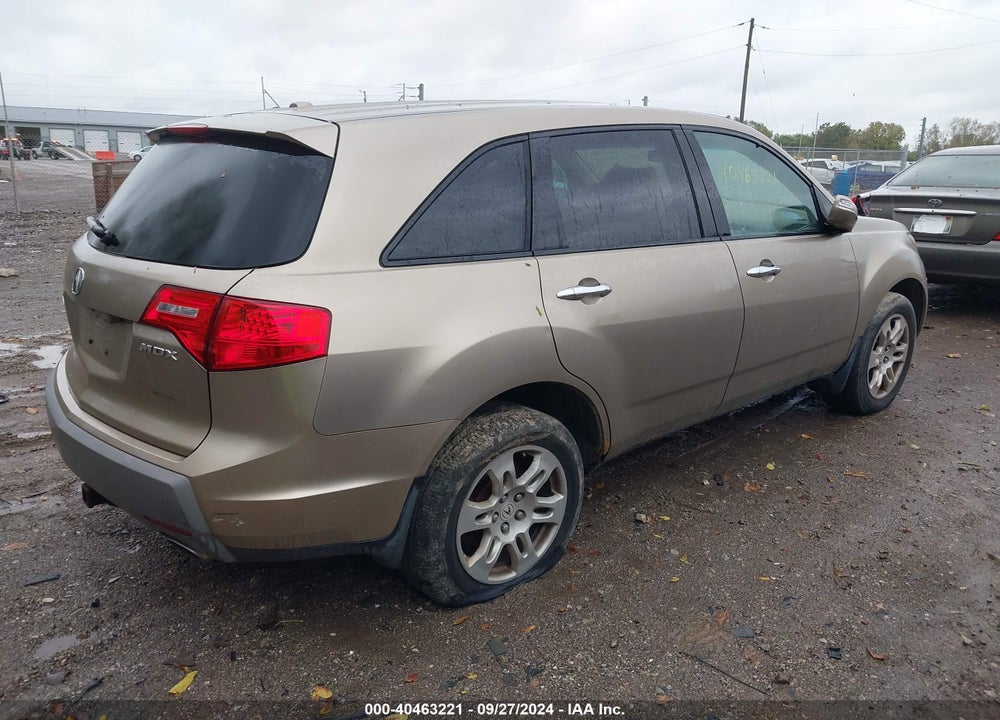 2007 ACURA MDX TECHNOLOGY PACKAGE VIN: 2HNYD28467H544299