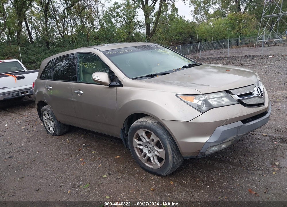 2007 ACURA MDX TECHNOLOGY PACKAGE VIN: 2HNYD28467H544299