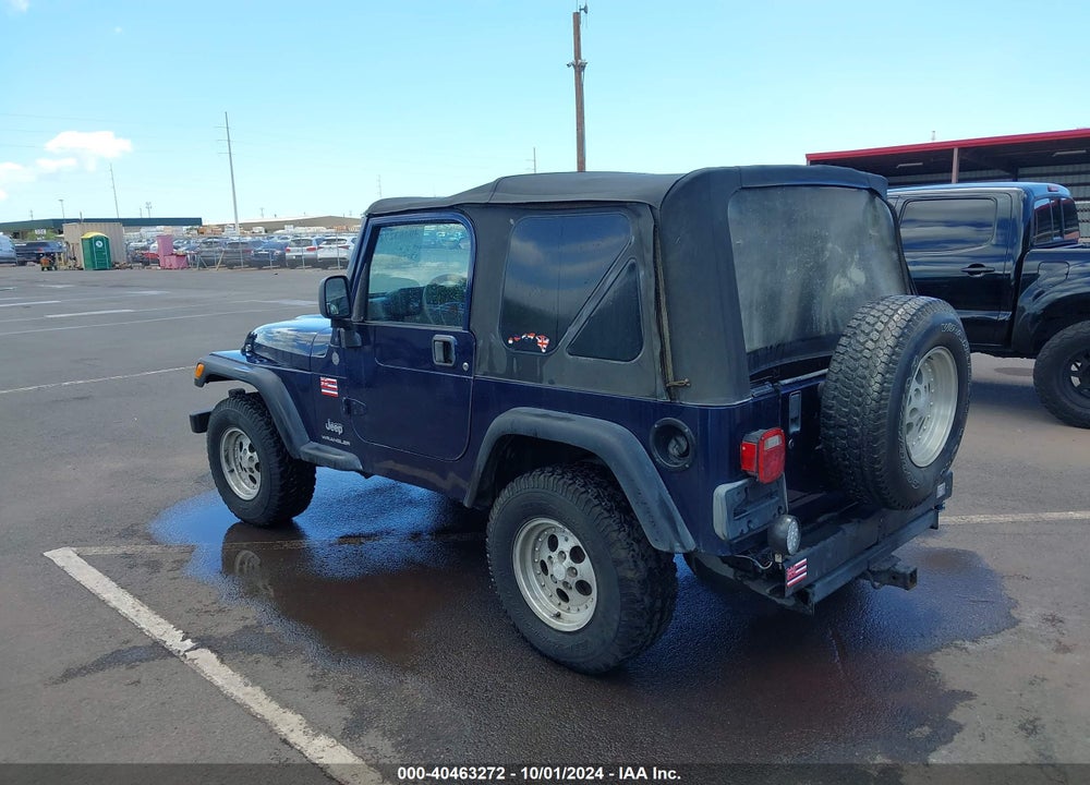 2004 JEEP WRANGLER X VIN: 1J4FA39S14P736966