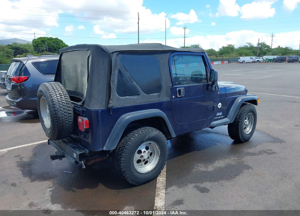 2004 JEEP WRANGLER X VIN: 1J4FA39S14P736966