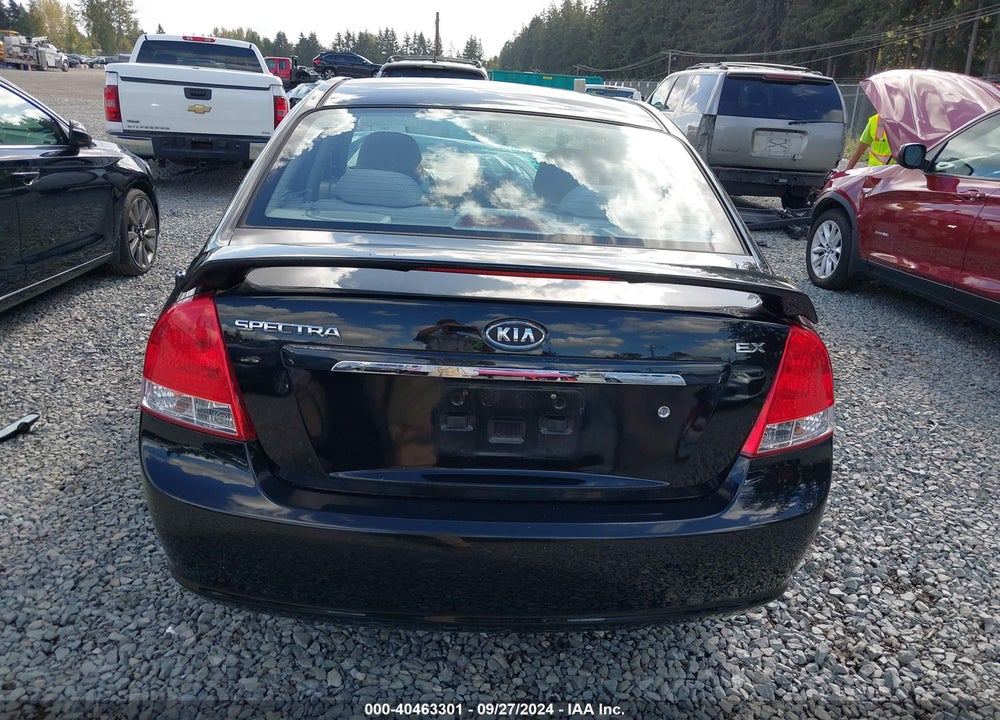 2009 KIA SPECTRA EX VIN: KNAFE221195595788
