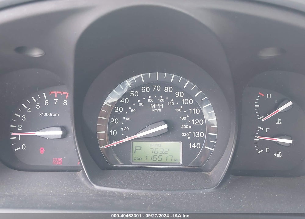 2009 KIA SPECTRA EX VIN: KNAFE221195595788