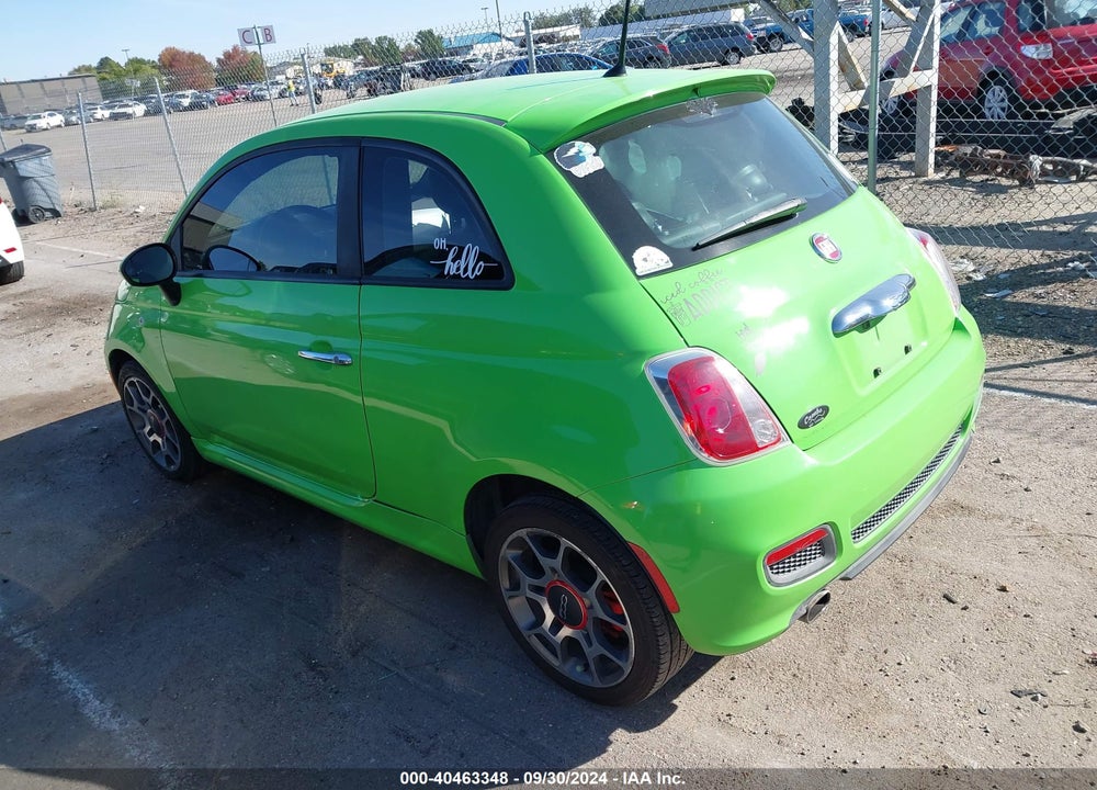 2013 FIAT 500 VIN: 3C3CFFBR2DT690034