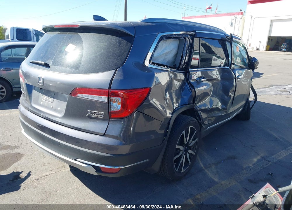 2021 HONDA PILOT AWD TOURING 8 PASSENGER VIN: 5FNYF6H91MB053501