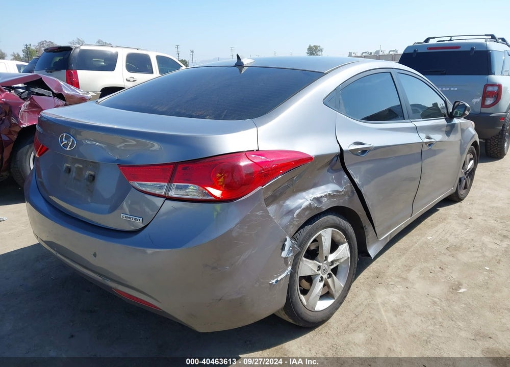 2012 HYUNDAI ELANTRA GLS VIN: 5NPDH4AE5CH090121