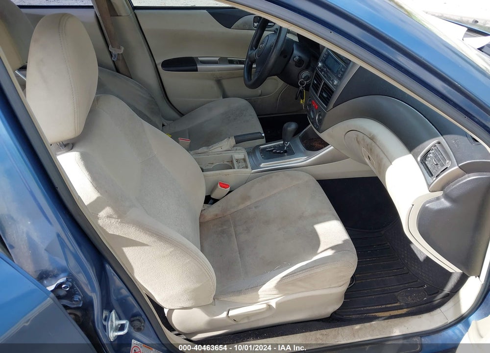 2009 SUBARU IMPREZA 2.5I VIN: JF1GH61619H812828
