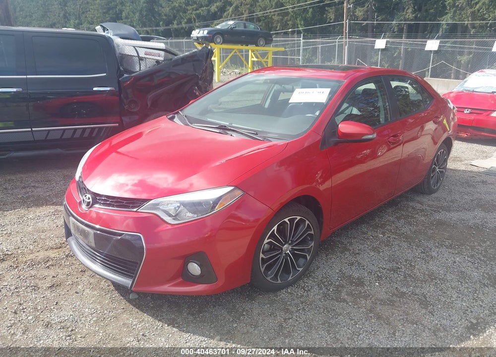 2014 TOYOTA COROLLA S PLUS VIN: 2T1BURHE5EC152502