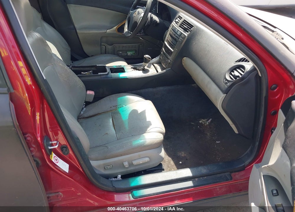 2008 LEXUS IS 250 VIN: JTHBK262082064965