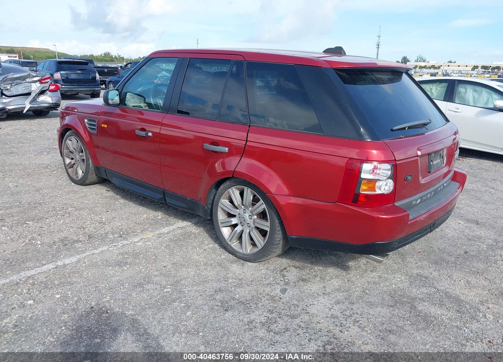 2008 LAND ROVER RANGE ROVER SPORT SUPERCHARGED VIN: SALSH23488A142848