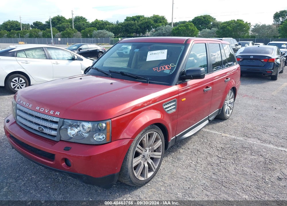2008 LAND ROVER RANGE ROVER SPORT SUPERCHARGED VIN: SALSH23488A142848
