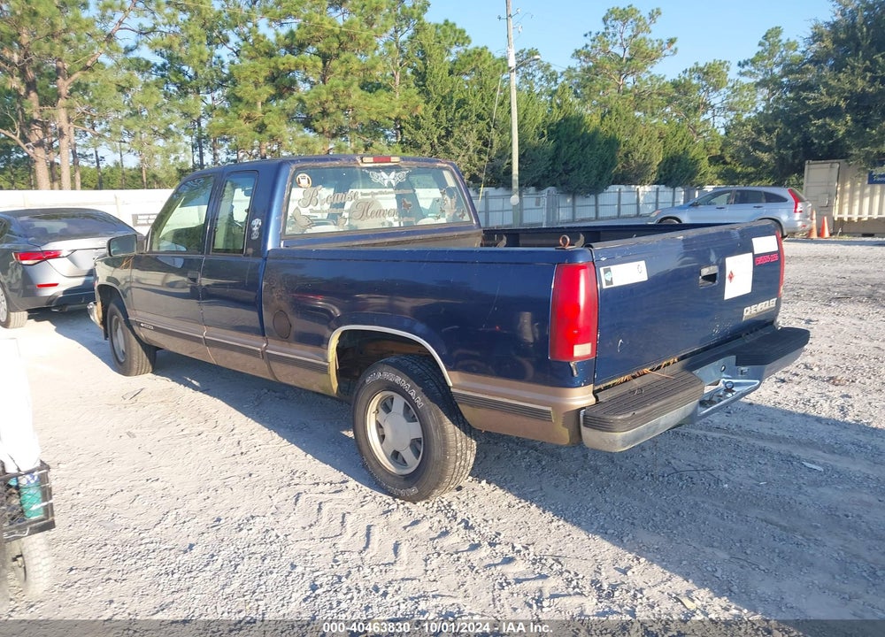 1998 CHEVROLET C1500 FLEETSIDE VIN: 2GCEC19M8W1119596