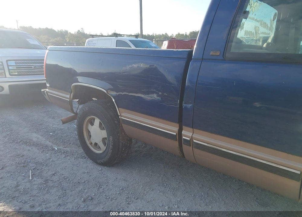1998 CHEVROLET C1500 FLEETSIDE VIN: 2GCEC19M8W1119596