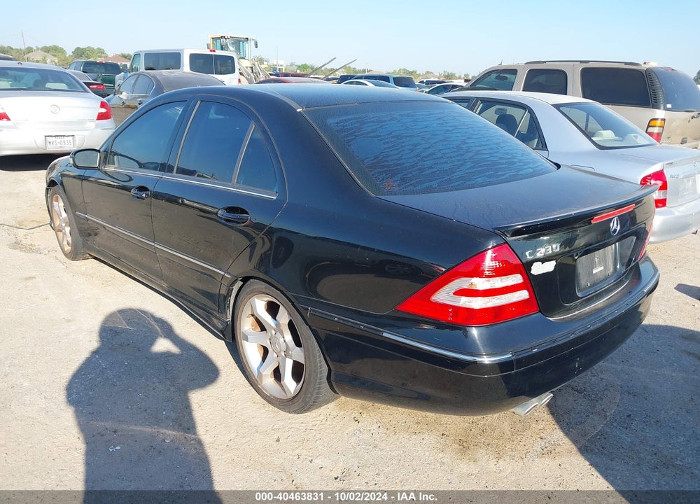 2007 MERCEDES-BENZ C 230 SPORT VIN: WDBRF52HX7A956966