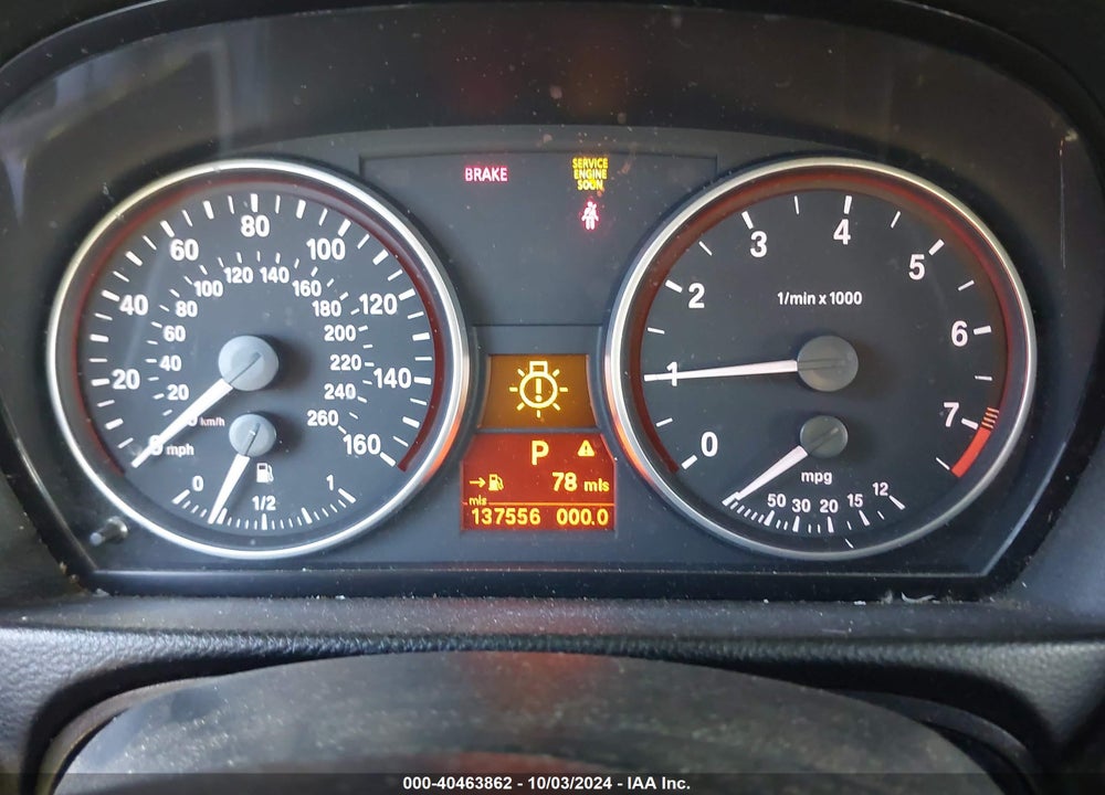 2007 BMW 328I VIN: WBAVA37567NL15787
