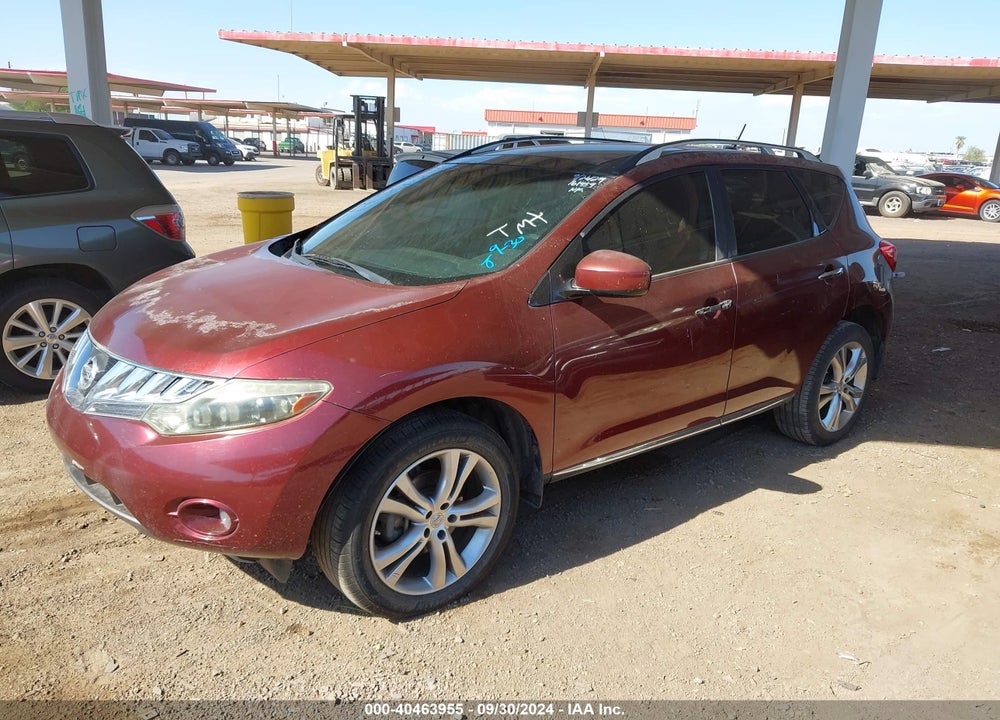 2009 NISSAN MURANO LE VIN: JN8AZ18W89W161459