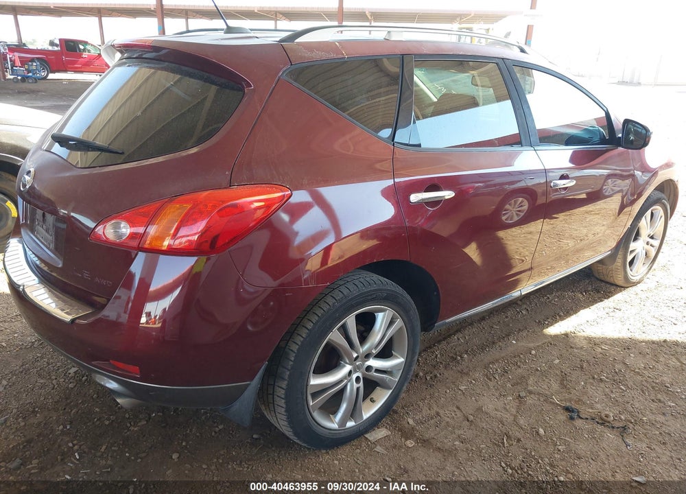 2009 NISSAN MURANO LE VIN: JN8AZ18W89W161459