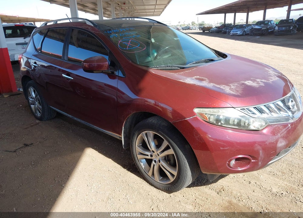 2009 NISSAN MURANO LE VIN: JN8AZ18W89W161459