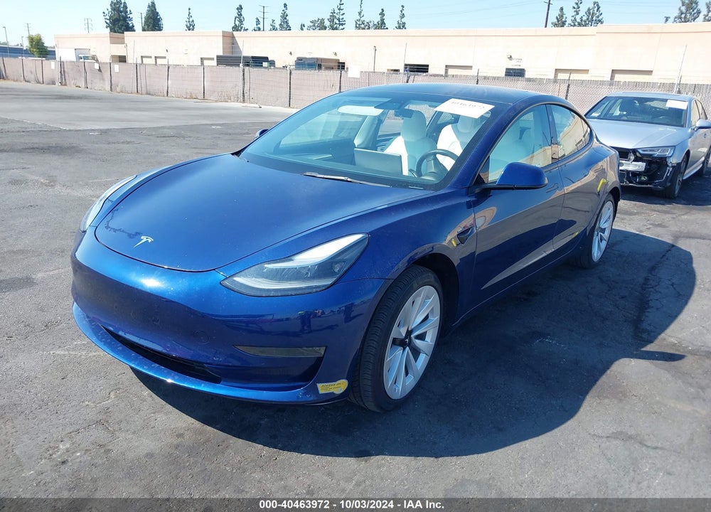 2022 TESLA MODEL 3 VIN: 5YJ3E1EA7NF137998