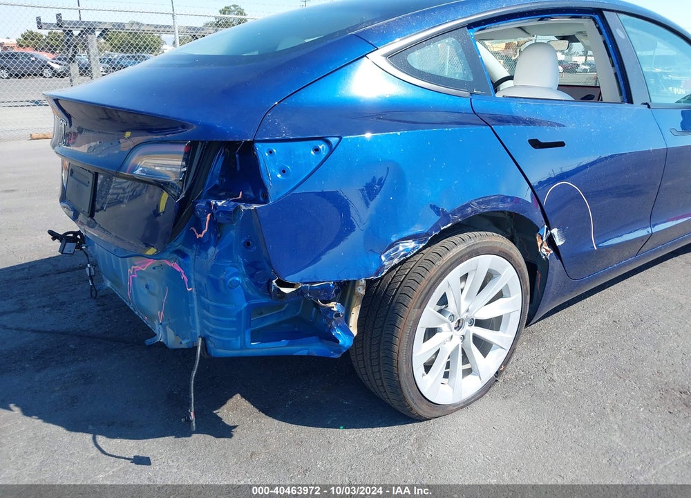 2022 TESLA MODEL 3 VIN: 5YJ3E1EA7NF137998