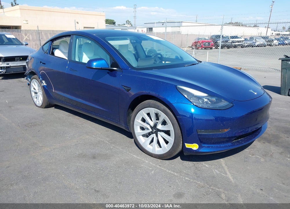 2022 TESLA MODEL 3 VIN: 5YJ3E1EA7NF137998