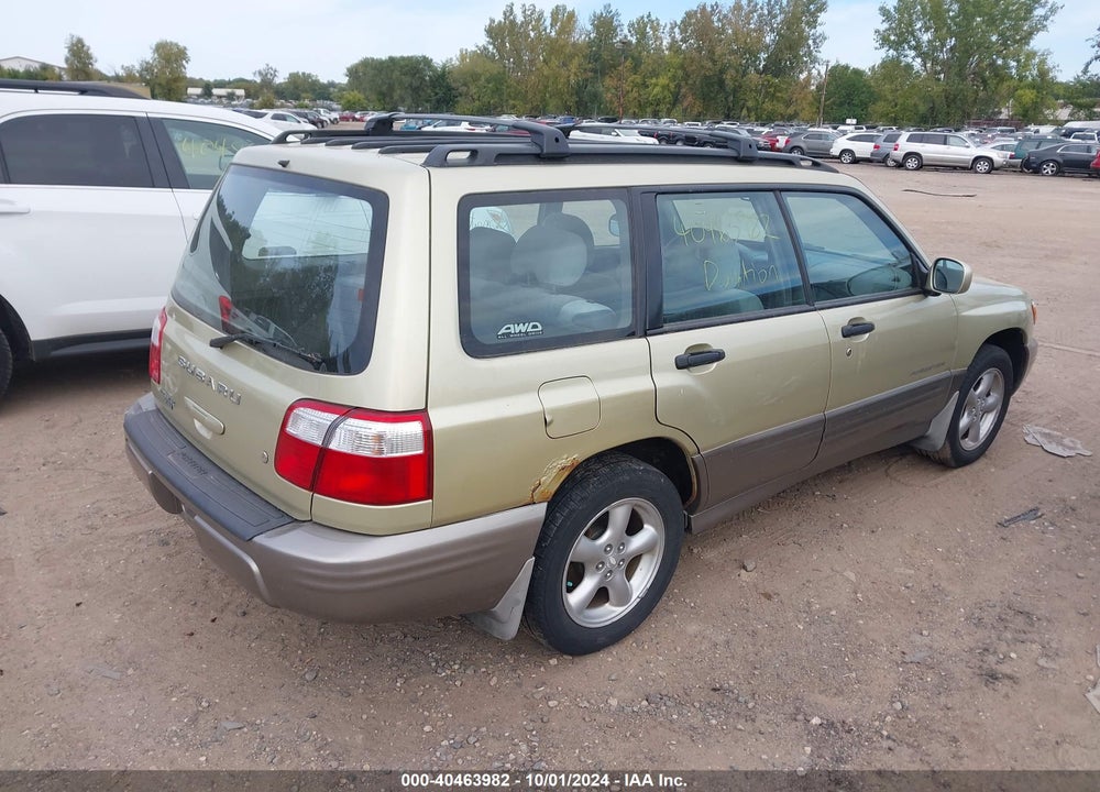 2002 SUBARU FORESTER S VIN: JF1SF655X2H758422