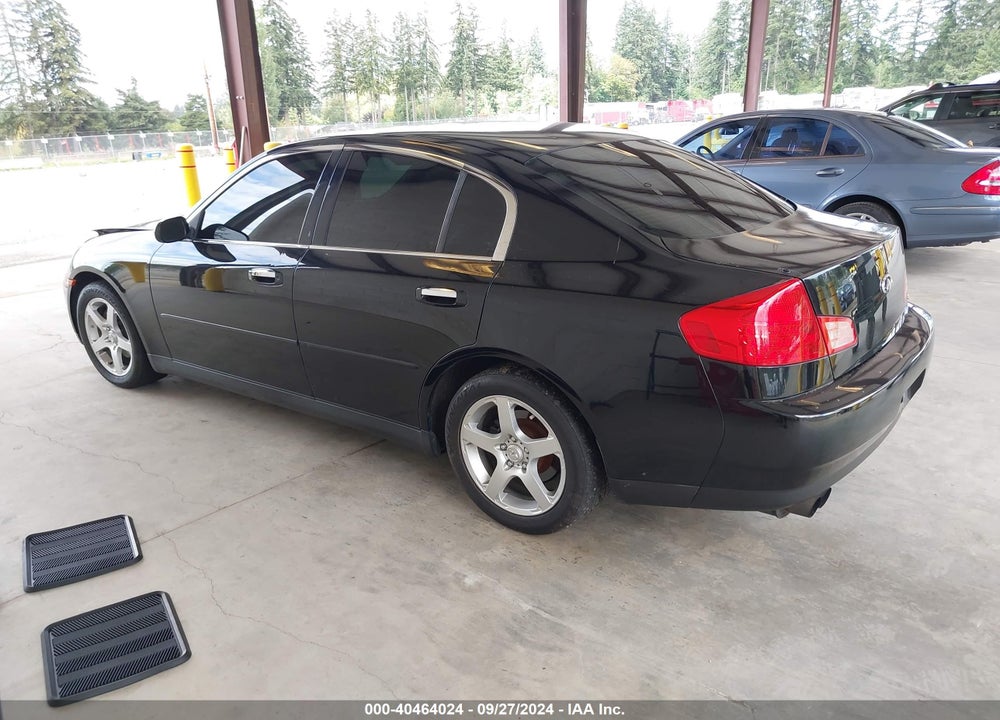 2003 INFINITI G35 BASE W/6 SPEED MANUAL VIN: JNKCV51E43M318222
