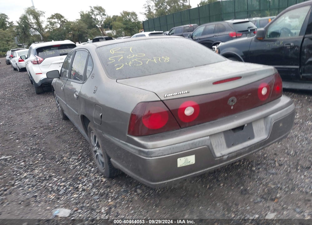 2003 CHEVROLET IMPALA VIN: 2G1WF52EX39183814