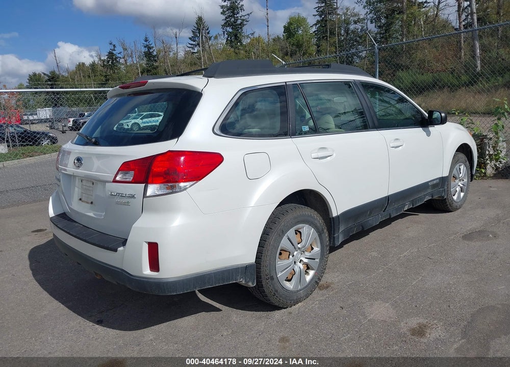 2011 SUBARU OUTBACK 2.5I VIN: 4S4BRBAC5B1444762