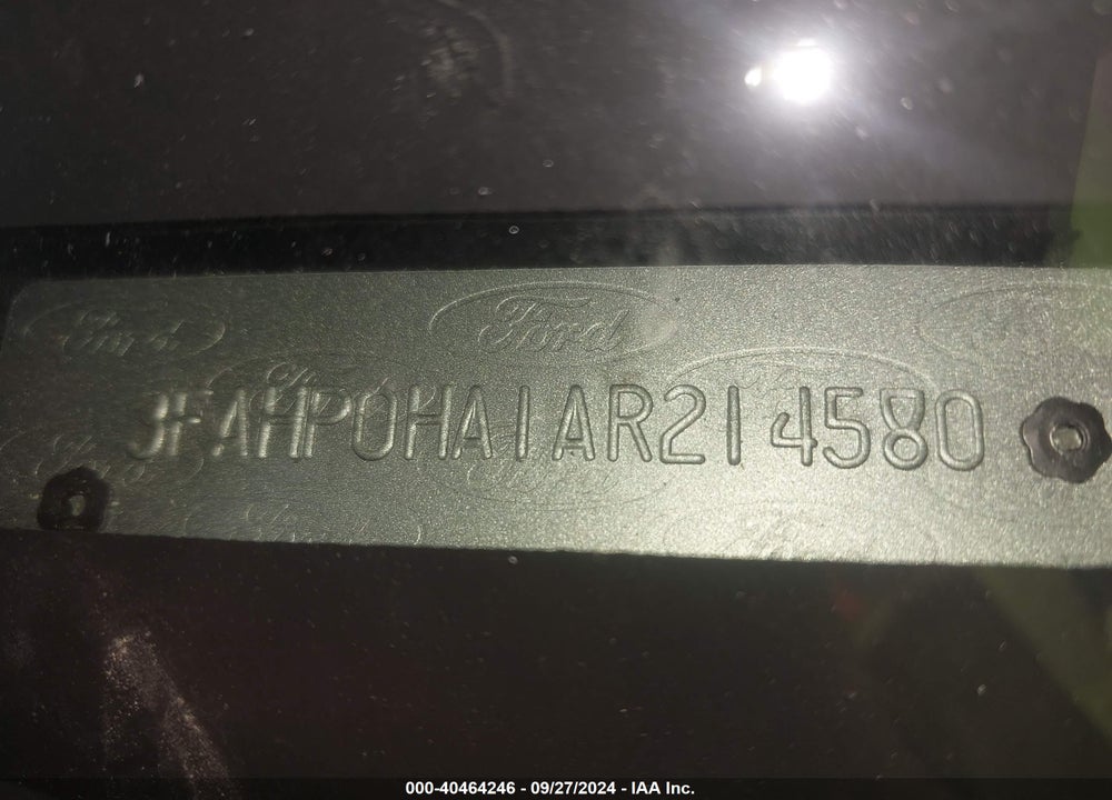 2010 FORD FUSION SE VIN: 3FAHP0HA1AR214580
