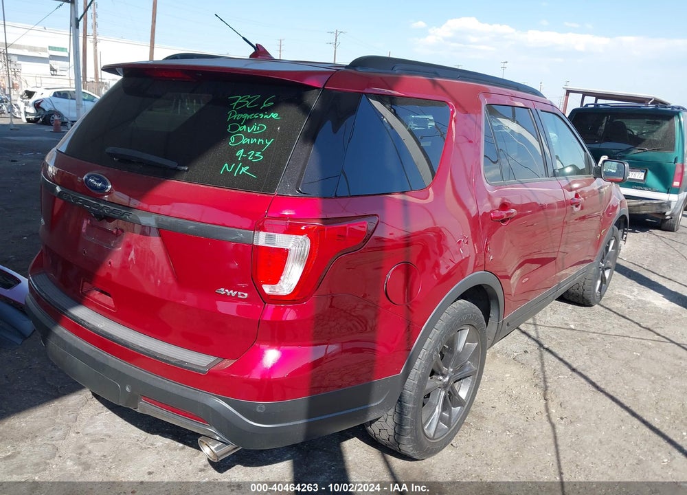 2018 FORD EXPLORER XLT VIN: 1FM5K8D80JGA56619