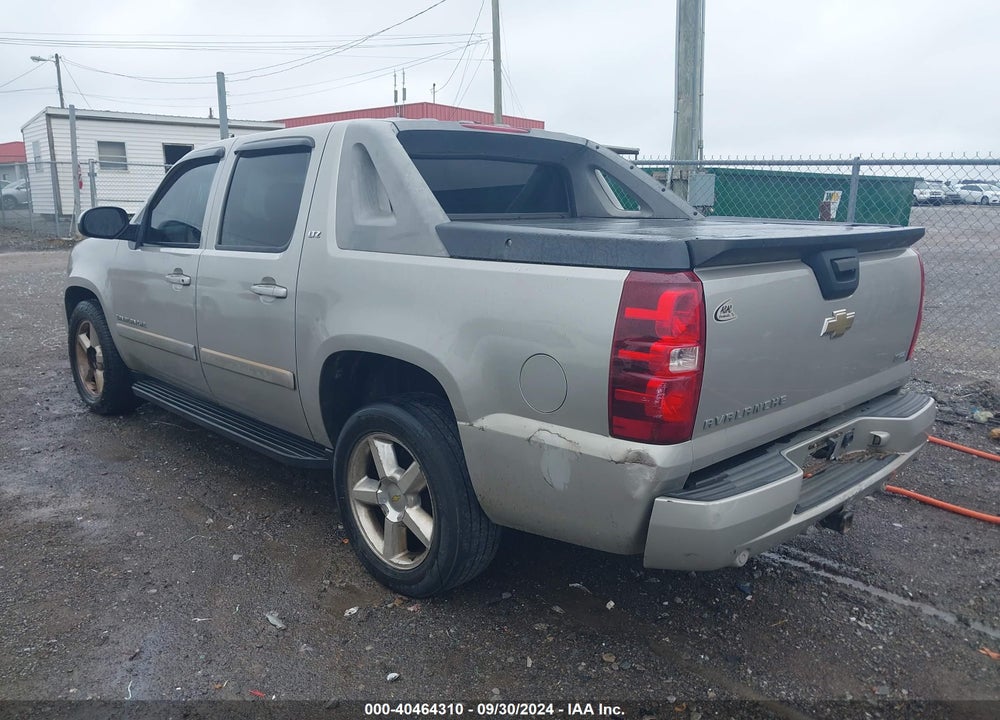 2007 CHEVROLET AVALANCHE 1500 LT VIN: 3GNEC120X7G244901