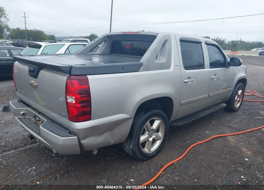 2007 CHEVROLET AVALANCHE 1500 LT VIN: 3GNEC120X7G244901