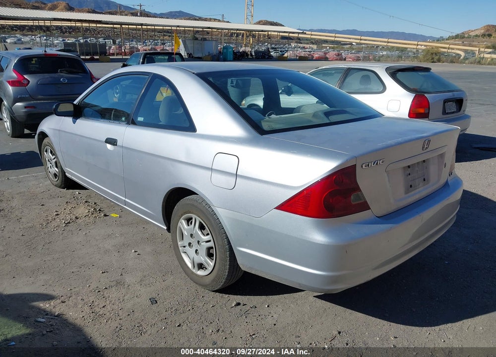 2001 HONDA CIVIC LX VIN: 1HGEM21531L060954