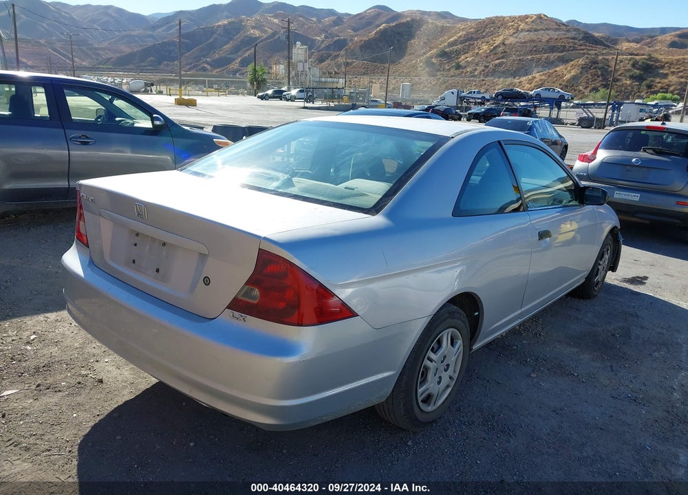 2001 HONDA CIVIC LX VIN: 1HGEM21531L060954