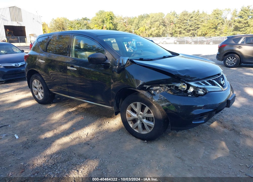 2011 NISSAN MURANO S VIN: JN8AZ1MW0BW180146
