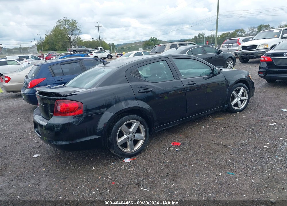 2013 DODGE AVENGER SXT VIN: 1C3CDZCG7DN507926