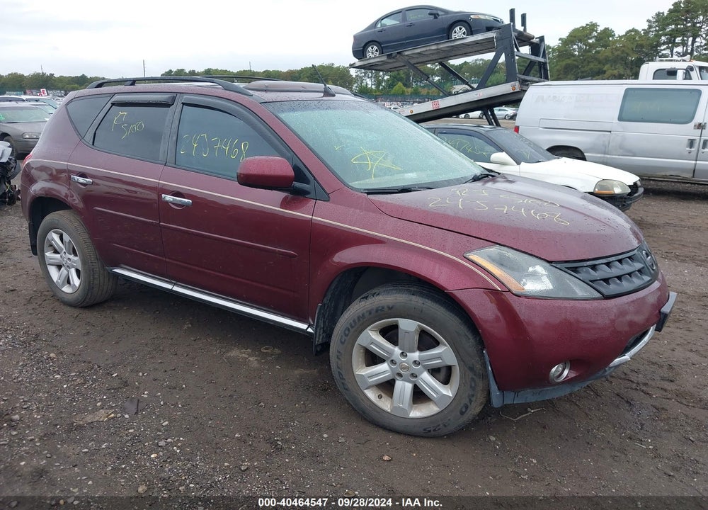 2006 NISSAN MURANO SL VIN: JN8AZ08W86W540239
