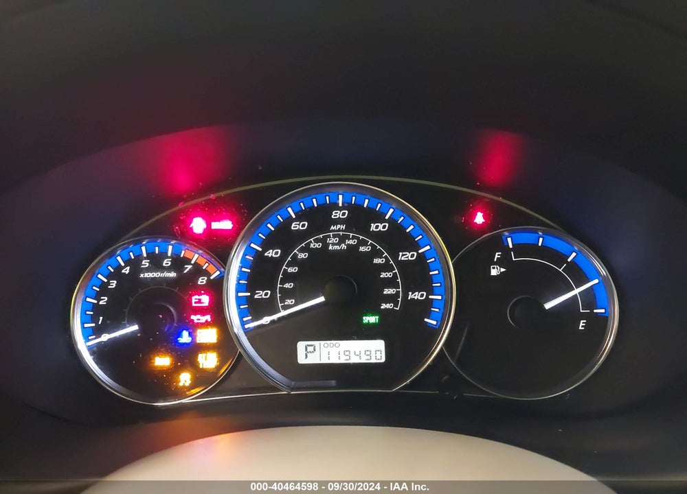 2011 SUBARU FORESTER 2.5XT PREMIUM VIN: JF2SHGAC2BH700837