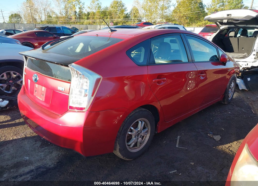 2010 TOYOTA PRIUS IV VIN: JTDKN3DUXA0045733