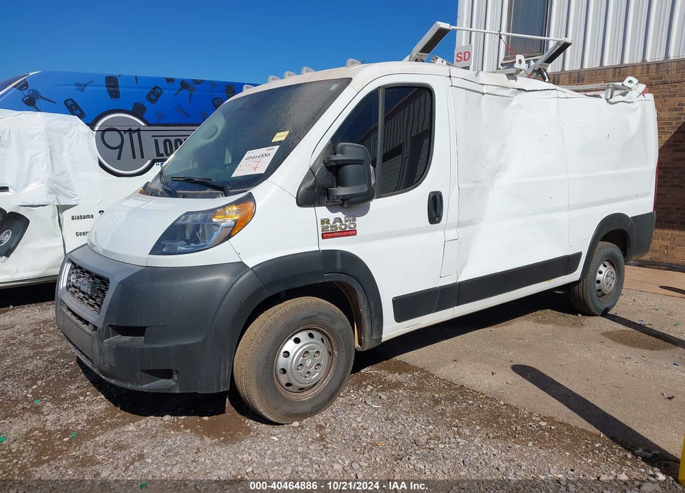 2022 RAM PROMASTER 2500 LOW ROOF 136 WB VIN: 3C6LRVVG5NE130996