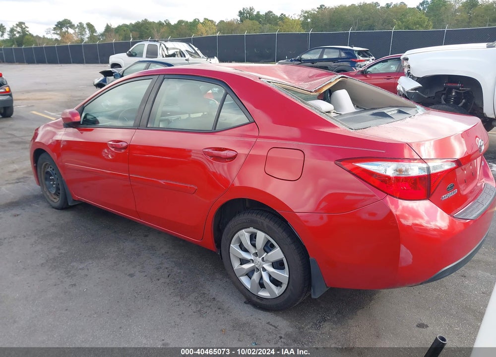 2015 TOYOTA COROLLA LE VIN: 2T1BURHE3FC421632