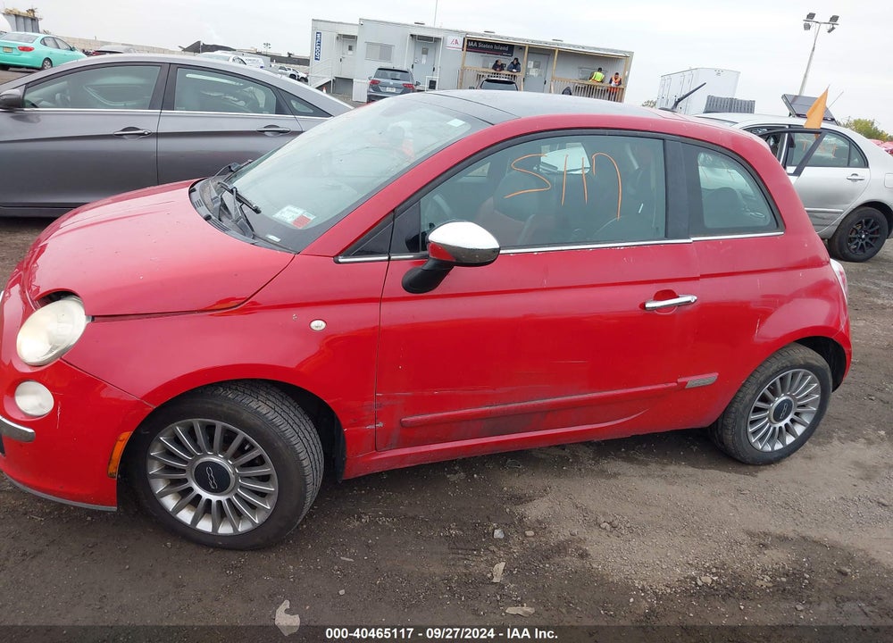 2012 FIAT 500 LOUNGE VIN: 3C3CFFCR3CT173094