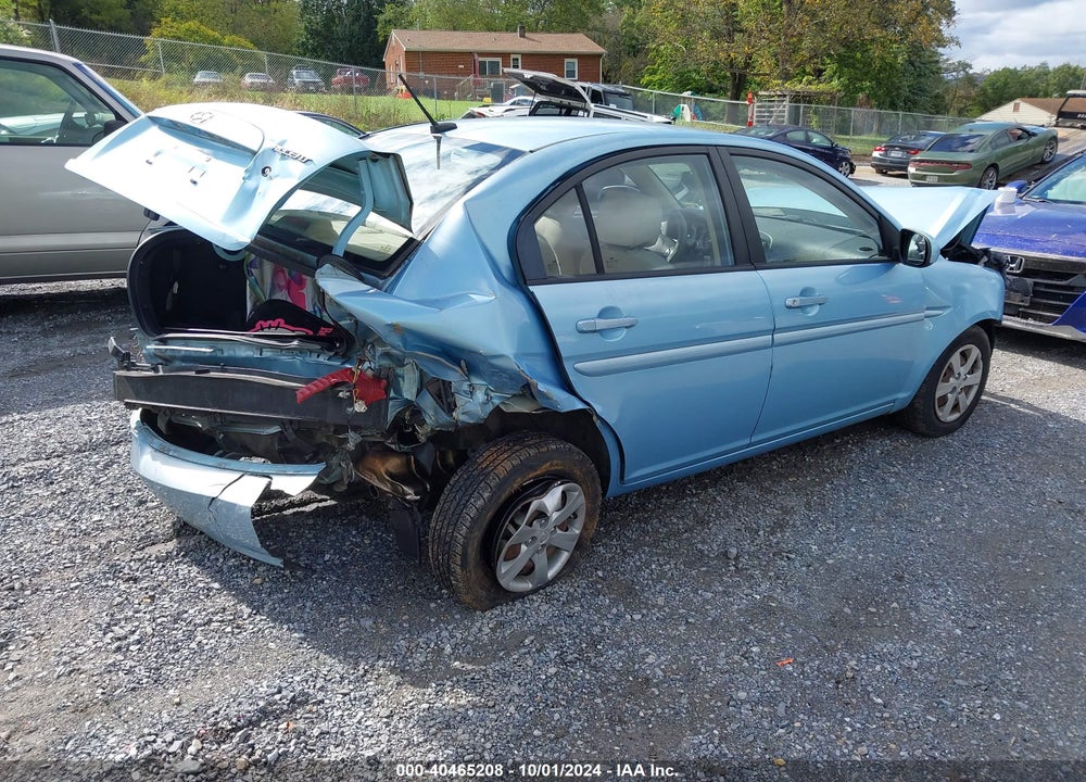 2010 HYUNDAI ACCENT GLS VIN: KMHCN4AC5AU493159