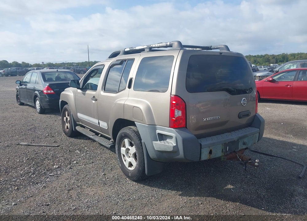 2005 NISSAN XTERRA S VIN: 5N1AN08W15C628570