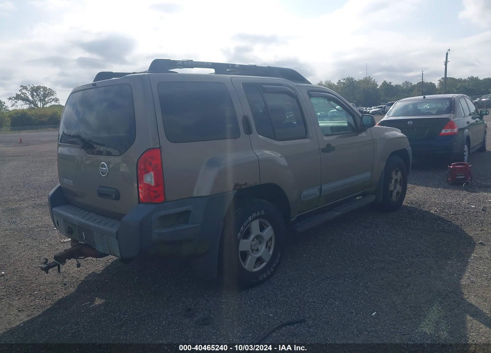2005 NISSAN XTERRA S VIN: 5N1AN08W15C628570
