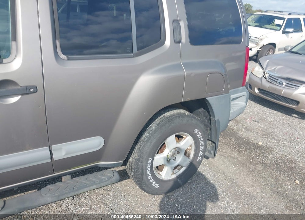 2005 NISSAN XTERRA S VIN: 5N1AN08W15C628570